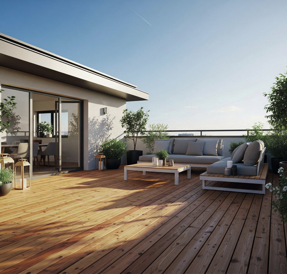 Terrasse aus kanadischer Lärche