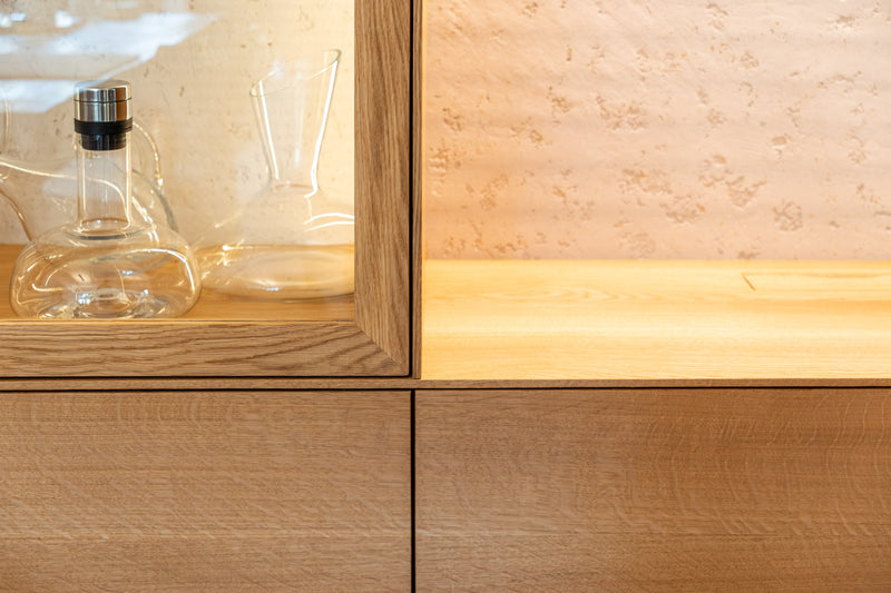 Vitrine & Sideboard aus Eiche Massivholz - Bochum