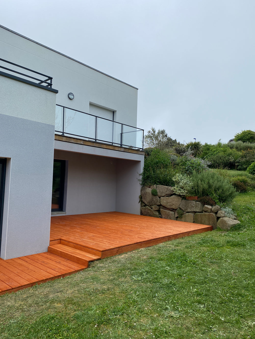 Terrasse inkl. Stufen aus Douglasie