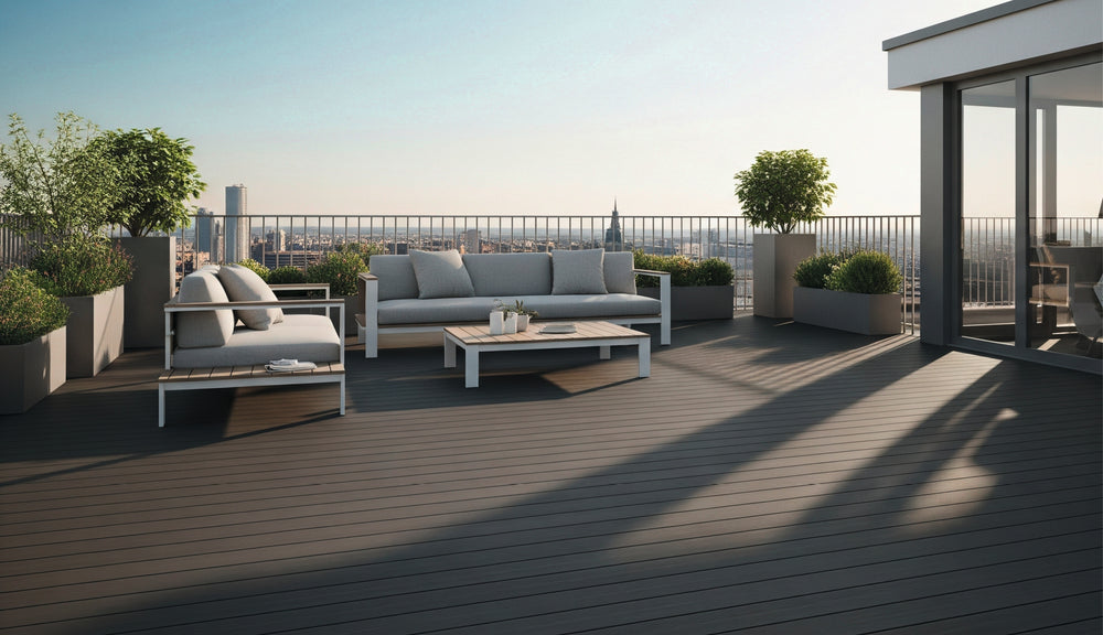 Dachterrasse aus Megawood® Signum Dielen